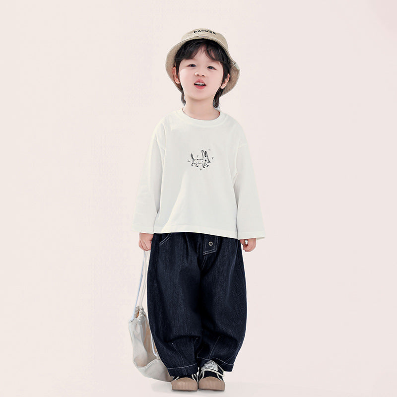 綿100%ベーシックロンT