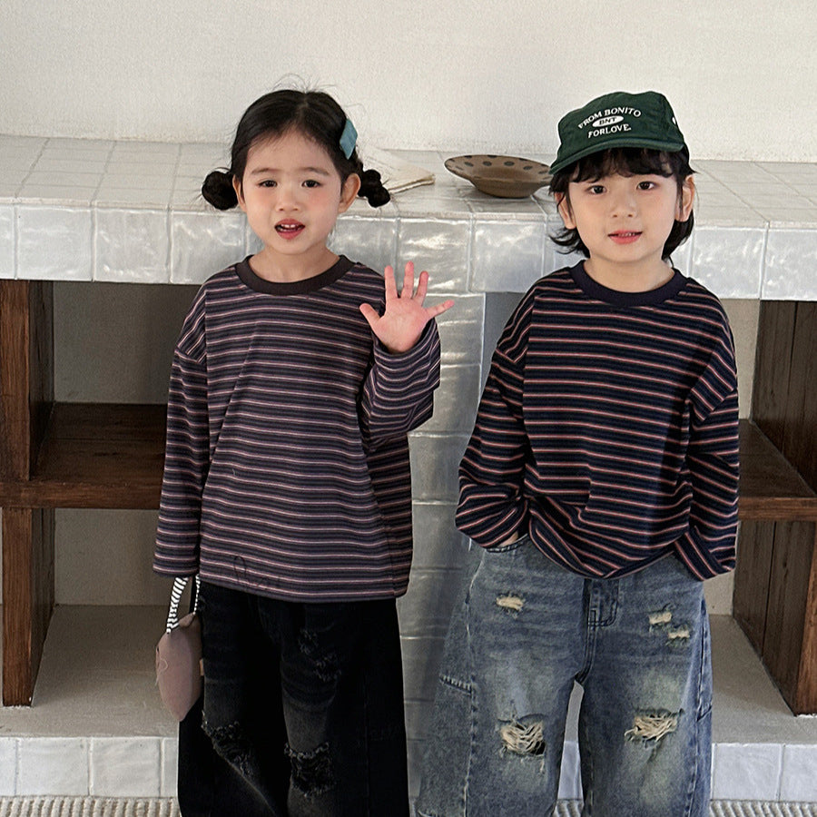 ボーダーカットソー