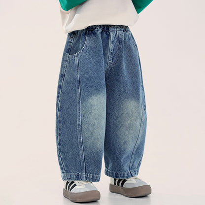 ヴィンテージ加工デニムパンツ