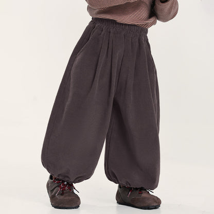 コーデュロイバルーンパンツ