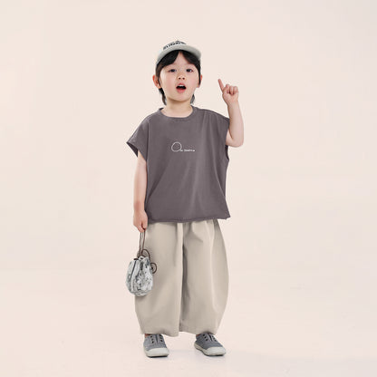 胸元ロゴ薄手タンクトップ