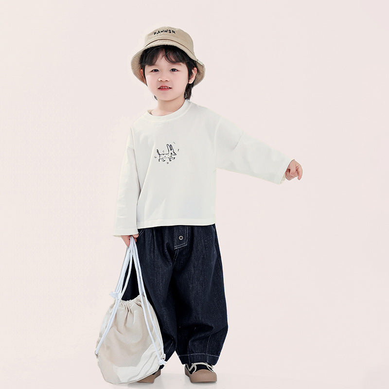 綿100%ベーシックロンT