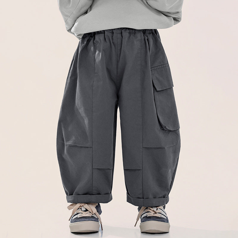 片側ポケットカジュアルパンツ