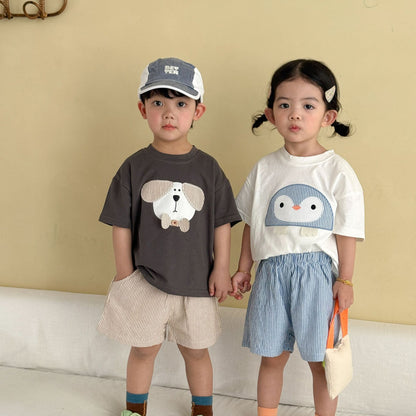 アニマルワッペンTシャツ&ショーツセット