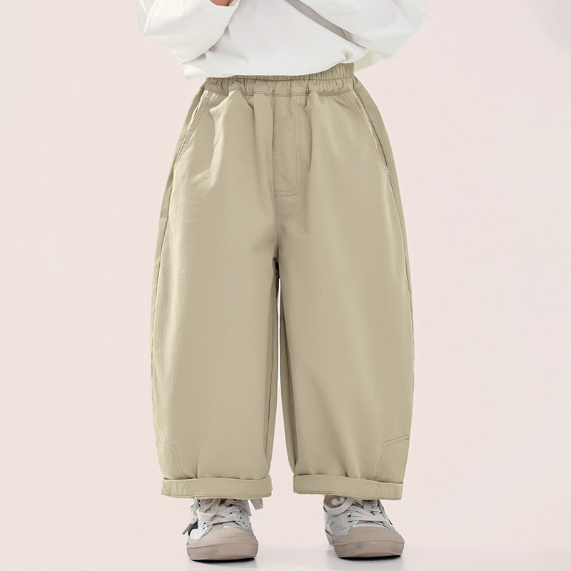 ベーシック綿スラックス