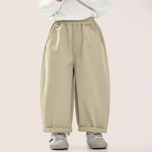 ベーシック綿スラックス