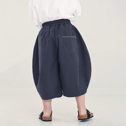 バックポケット刺繍リヨセルパンツ