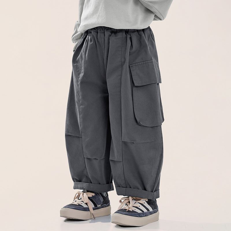 片側ポケットカジュアルパンツ