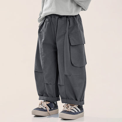 片側ポケットカジュアルパンツ