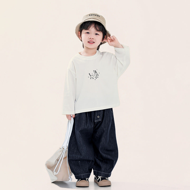 綿100%ベーシックロンT