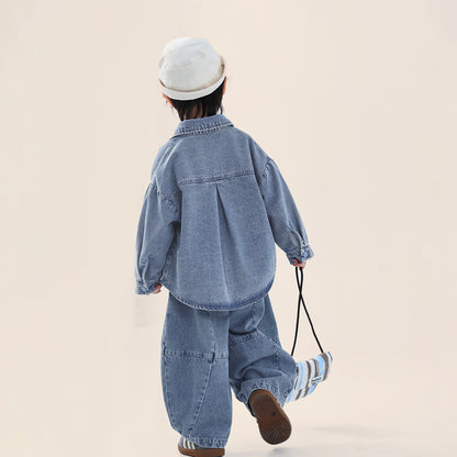 純色デニムジャケット