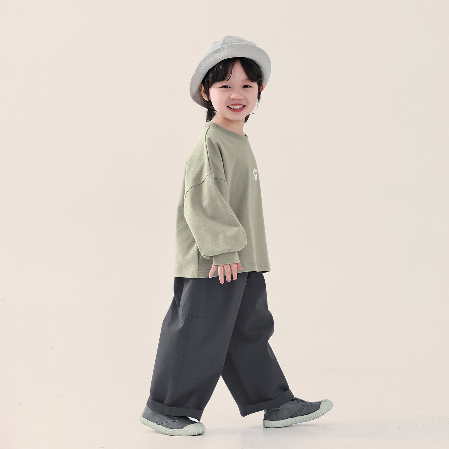 純棉クルーネックTシャツ