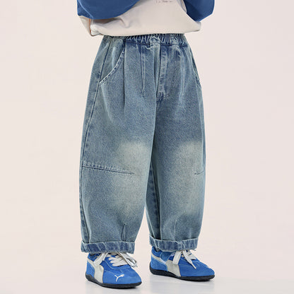 2色ヴィンテージカラーデニムパンツ