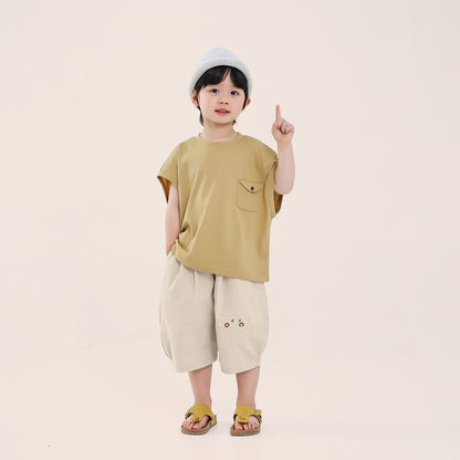 胸元ポケット付きタンクトップ