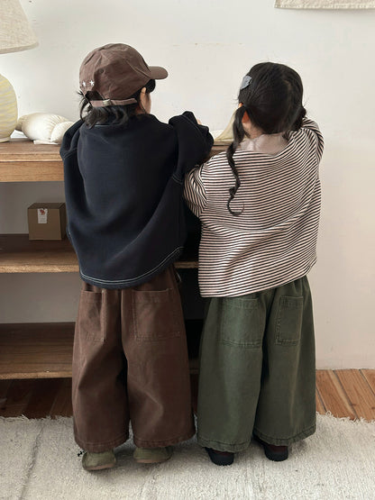 裏ボアストレートパンツ