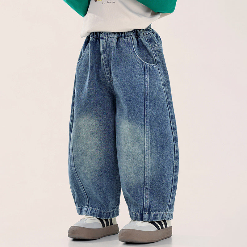 ヴィンテージ加工デニムパンツ