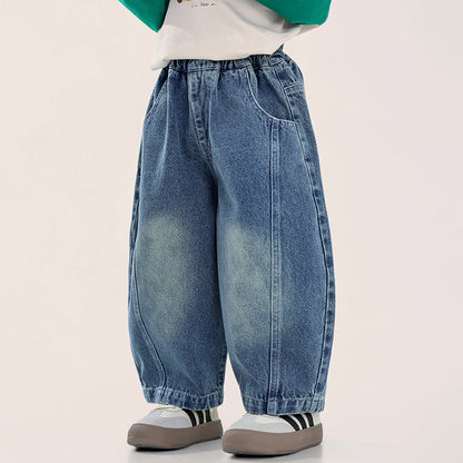 ヴィンテージ加工デニムパンツ