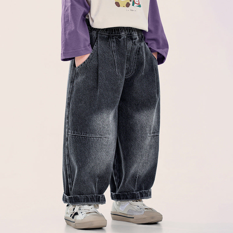 2色ヴィンテージカラーデニムパンツ