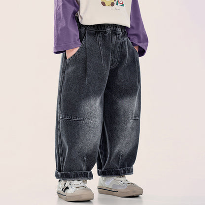 2色ヴィンテージカラーデニムパンツ