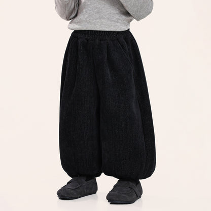 デニム風裏ボアパンツ