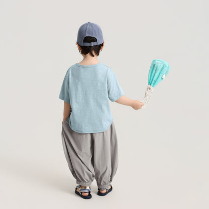 竹節棉コットン半袖T
