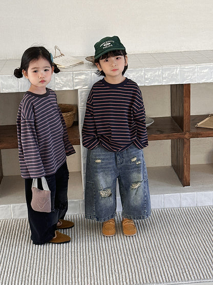 ボーダーカットソー