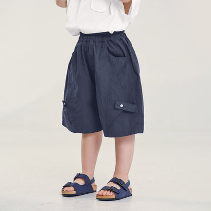 薄手五分丈カーゴパンツ