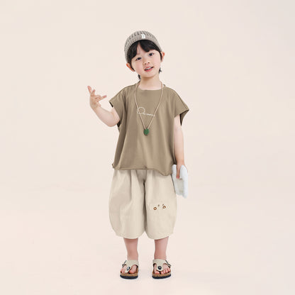 胸元ロゴ薄手タンクトップ