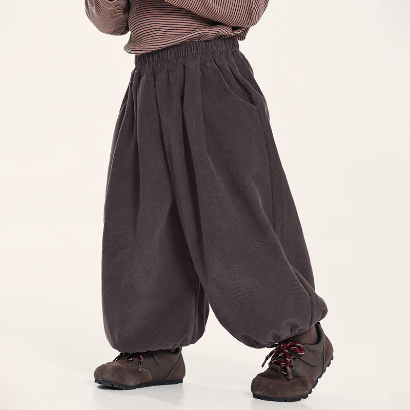 コーデュロイバルーンパンツ