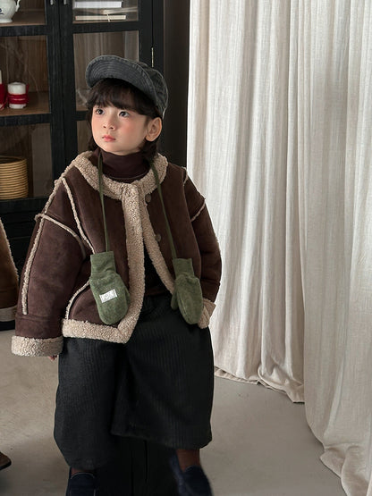 Patchwork Boa Piping Jacket