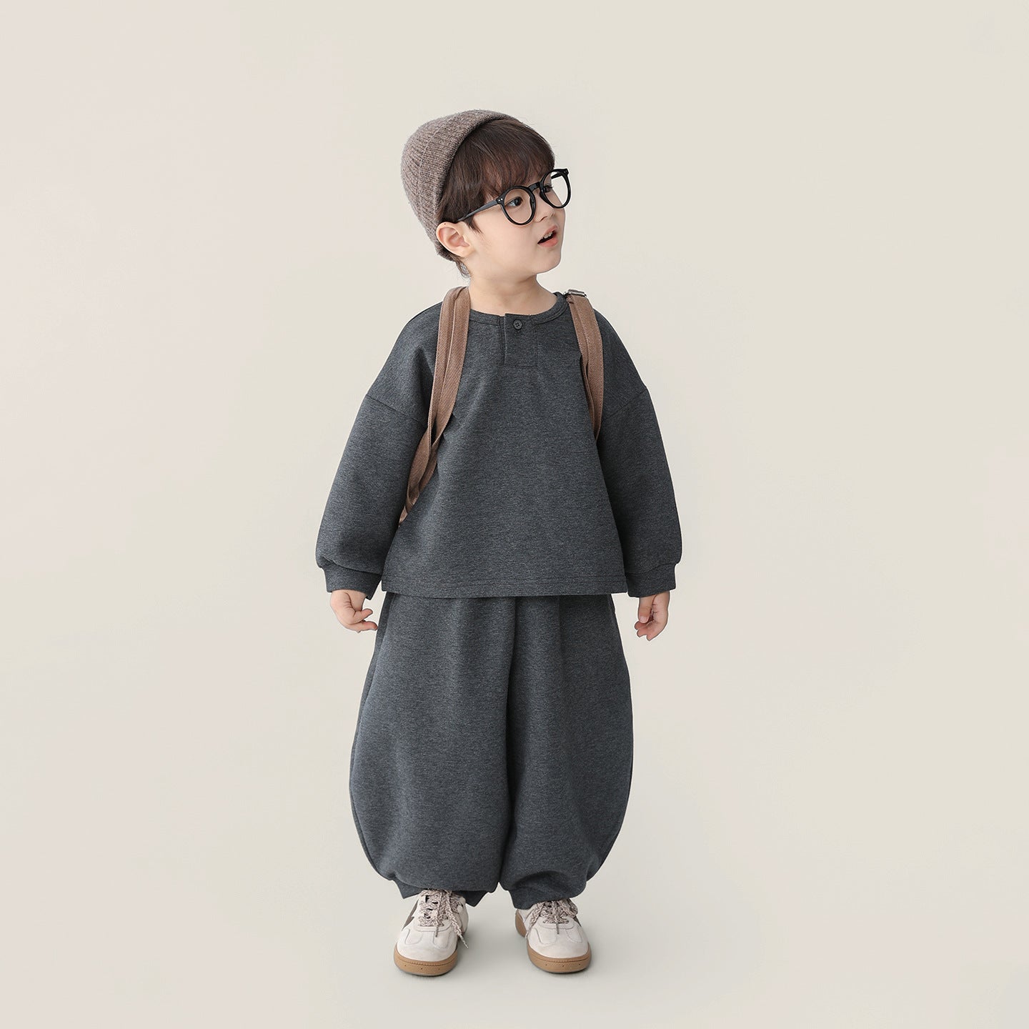 ヘンリーネックスウェットセットアップ
