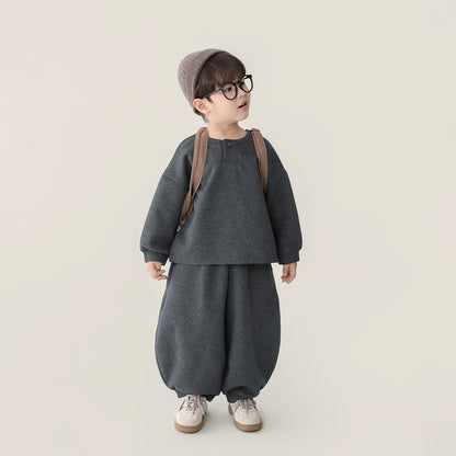 ヘンリーネックスウェットセットアップ