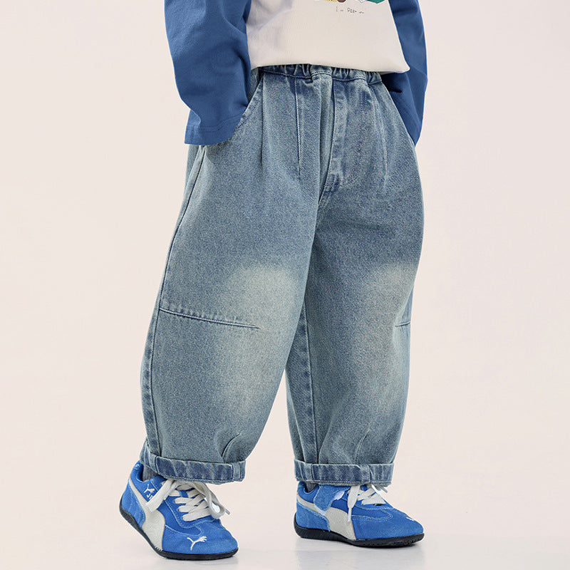 2色ヴィンテージカラーデニムパンツ