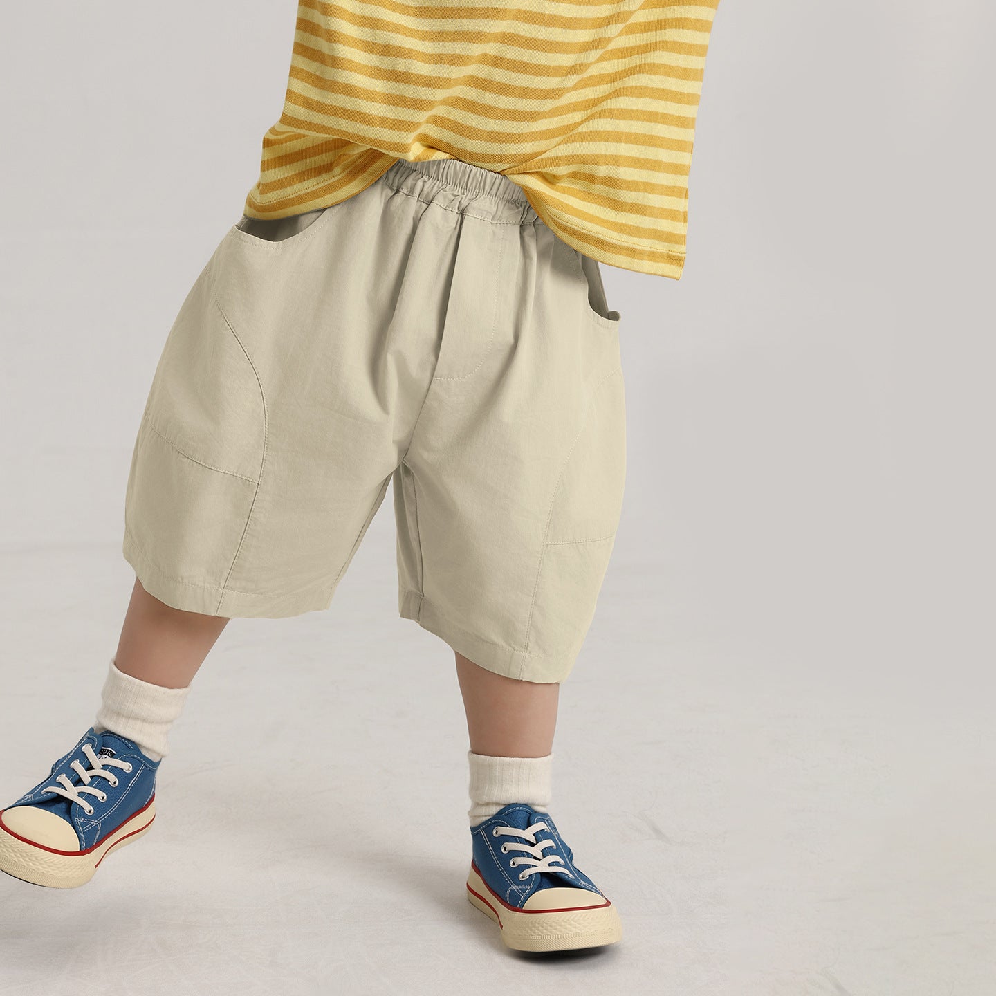 シンプル純綿ショートパンツ