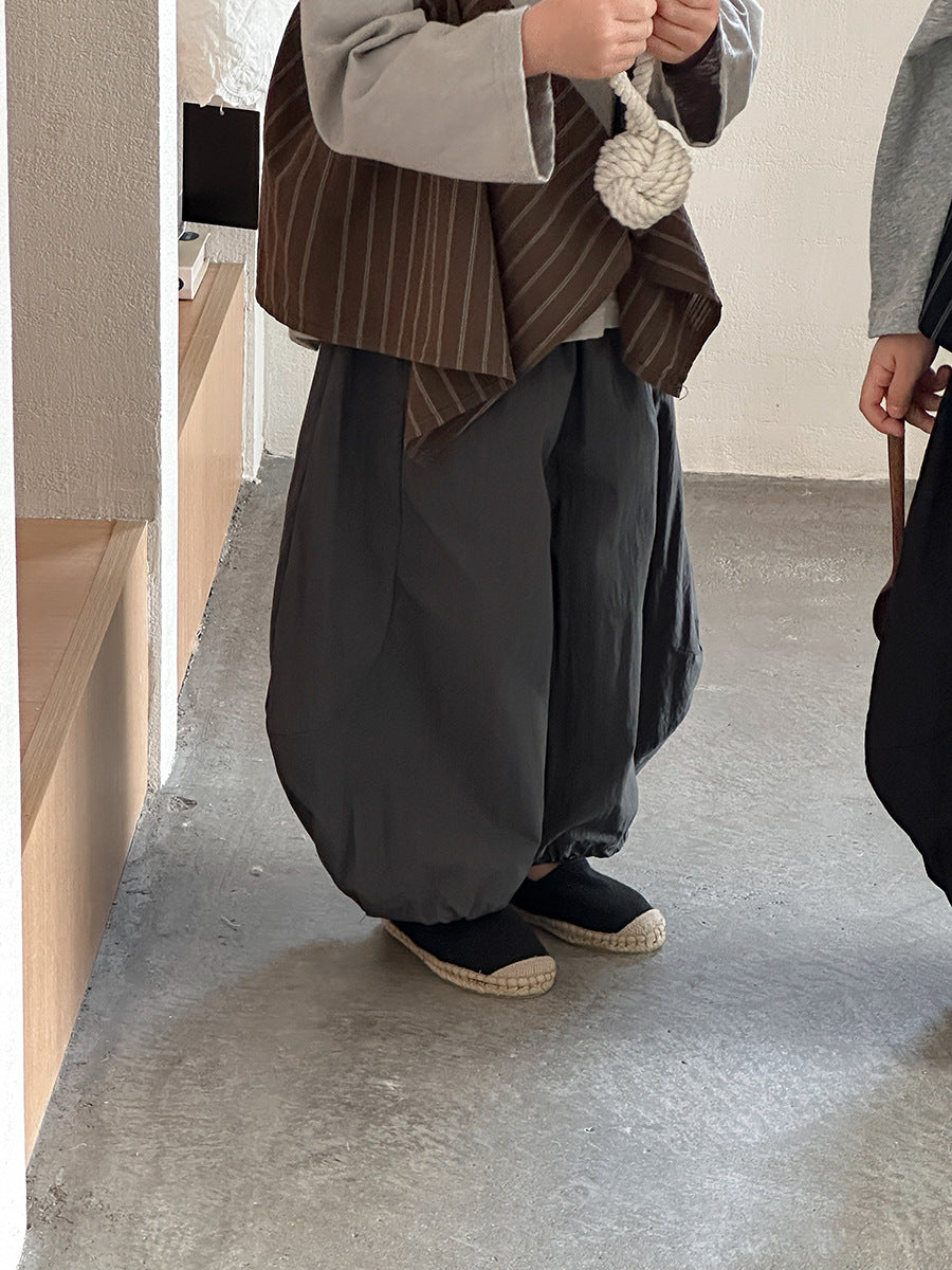 大胆シルエット無地ワイドパンツ