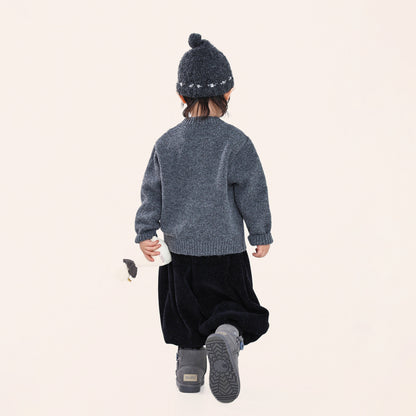 ベア柄プルオーバー