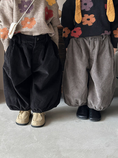 ぽっちゃりコーデュロイパンツ