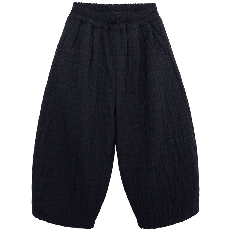 シャドー柄裏ボアパンツ