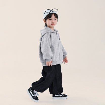 小文字ロゴジップアップパーカー