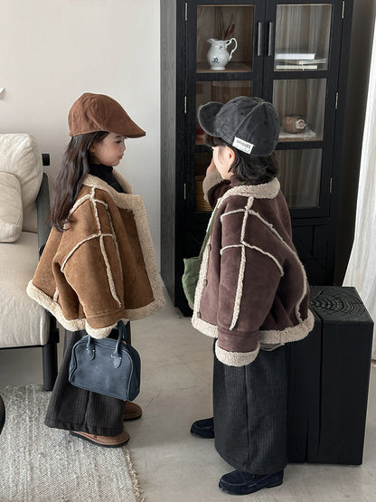 Patchwork Boa Piping Jacket