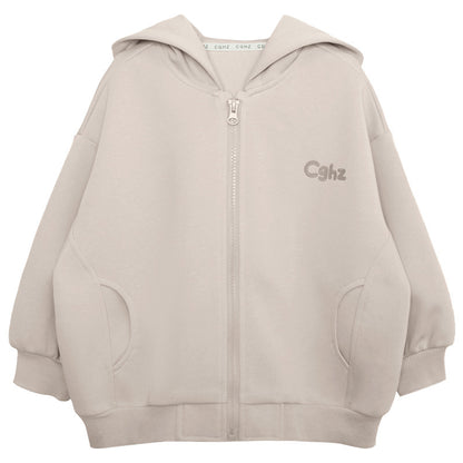 小文字ロゴジップアップパーカー