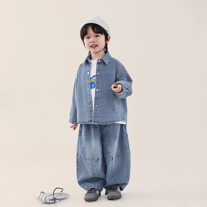 純色デニムジャケット