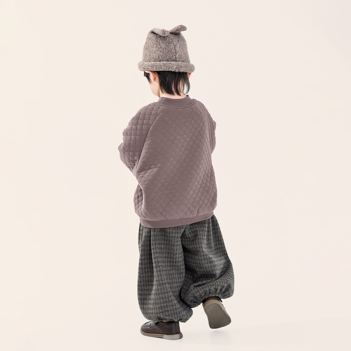 裏ボアキルティングスウェット