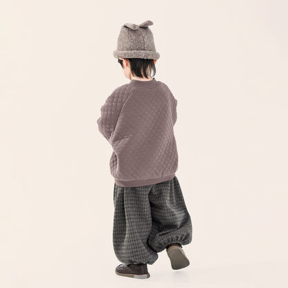 裏ボアキルティングスウェット