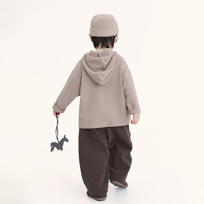 無地フーディー