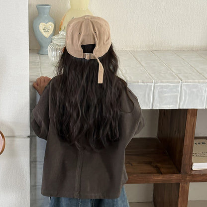 斜めボタンTシャツ綿100%