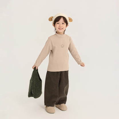 ワンポイントプリントハーフタートルカットソー