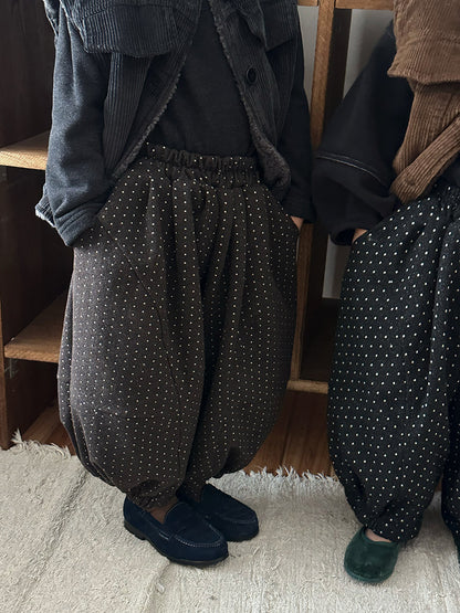 ドット裏ボアバルーンパンツ
