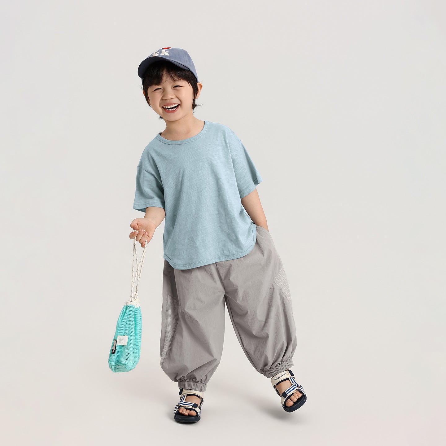 竹節棉コットン半袖T