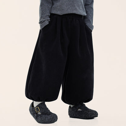 厚手裏ボアバルーンパンツ